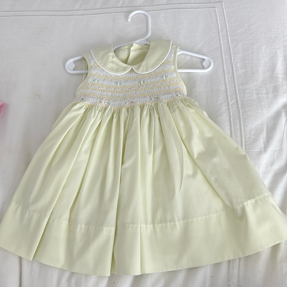 Yellow Smocked dress
